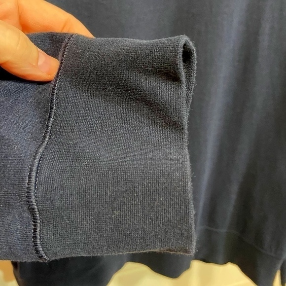 Polo Ralph Lauren Men's Jersey Quarter Zip XL Navy Golf Cotton Blend Casual Pony - Picture 3 of 7